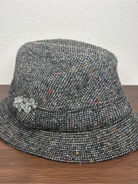 Vintage Hanna Hats Donegal Tweed Walking Hat Men’s M Irish Wool Made in Ireland
